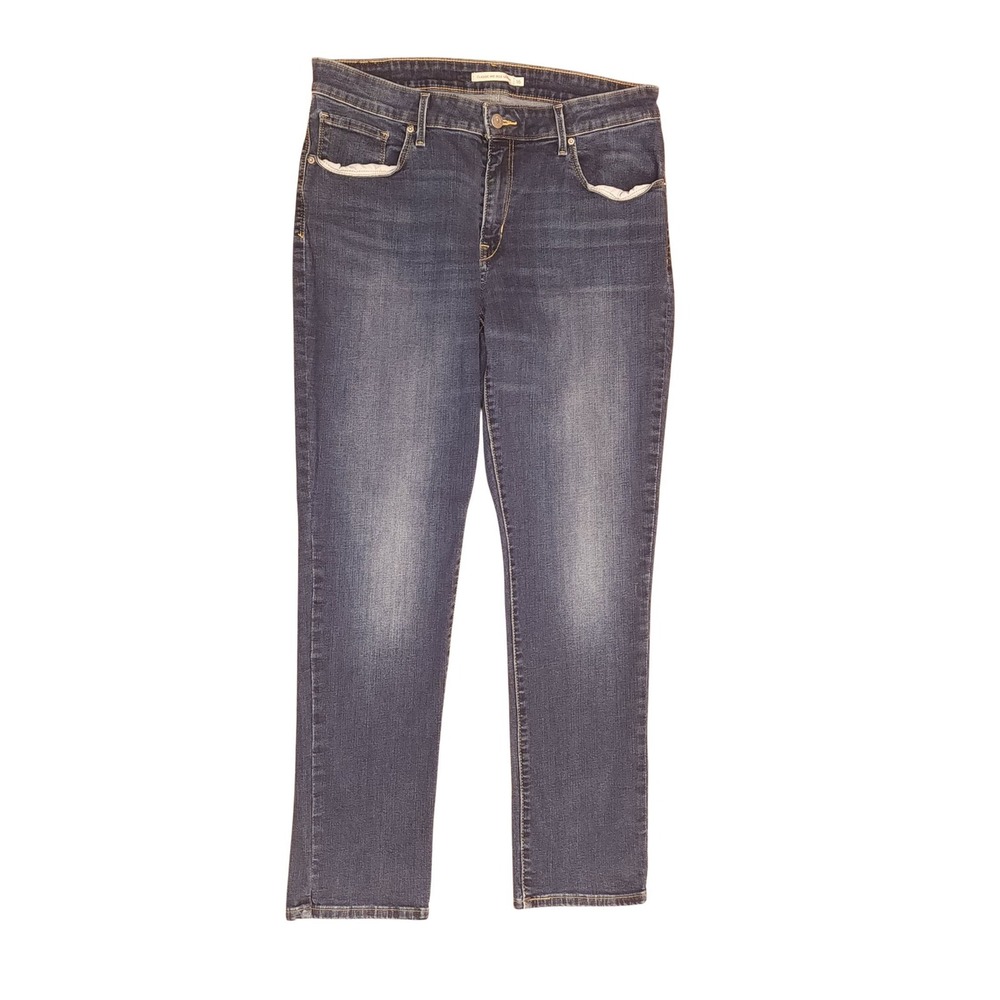 Levi Strauss Classic Mid Rise Skinny Jeans Dark Wash Size 16 - Picture 11 of 12